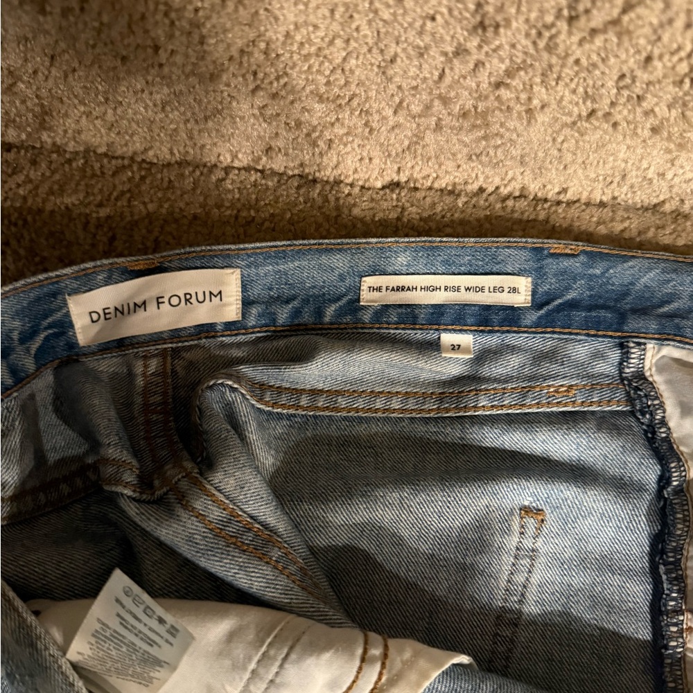 Denim Forum the Farrah high rise wide